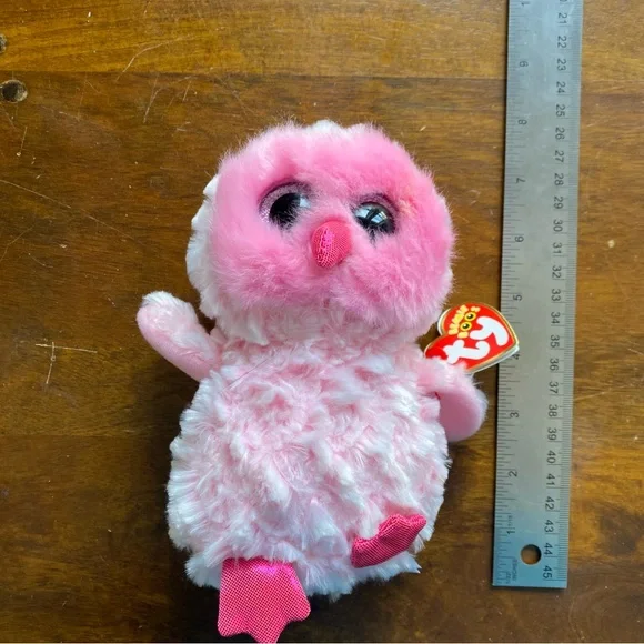 TY Beanie Boo Twiggy Owl Pink NWT Tag 6